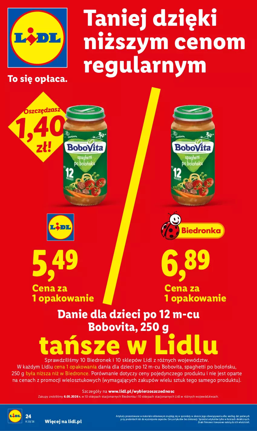 Gazetka promocyjna Lidl - Gazetka ważna od 14.05 do 16.05 - ważna 14.05 do 16.05.2026 - strona 24 - produkty: BoboVita, Danie dla dzieci, Dzieci, Por, Spaghetti