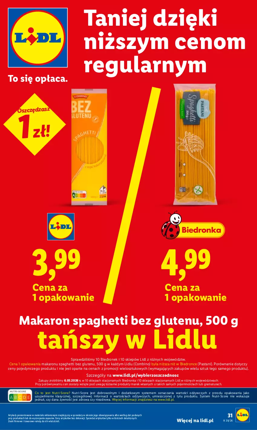Gazetka promocyjna Lidl - Gazetka ważna od 14.05 do 16.05 - ważna 14.05 do 16.05.2026 - strona 31 - produkty: Gra, Makaron, Por, Rama, Spaghetti