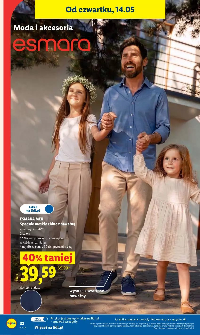 Gazetka promocyjna Lidl - Gazetka ważna od 14.05 do 16.05 - ważna 14.05 do 16.05.2026 - strona 32 - produkty: Gra, Grafika, Moda, Sok, Spodnie