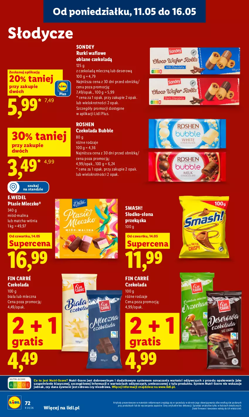 Gazetka promocyjna Lidl - Gazetka ważna od 14.05 do 16.05 - ważna 14.05 do 16.05.2026 - strona 78 - produkty: Czekolada, Deser, Gra, Miód, Mleczko, Ptasie mleczko, Rurki, Ser