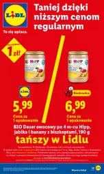 Gazetka promocyjna Lidl - Gazetka ważna od 14.05 do 16.05 - Gazetka - ważna od 16.05 do 16.05.2026 - strona 23 - produkty: Deser owocowy, HiPP, Banany, Ser, Por, Deser, Jabłka