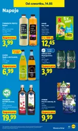 Gazetka promocyjna Lidl - Gazetka ważna od 14.05 do 16.05 - Gazetka - ważna od 16.05 do 16.05.2026 - strona 67 - produkty: Sok, Pur, Mus, Borówka, Oleofarm, Borówka amerykańska, Morela, Napoje, Napój gazowany, Tymbark, Kubuś, Gres, Mango, Napój, Oleo, Fa