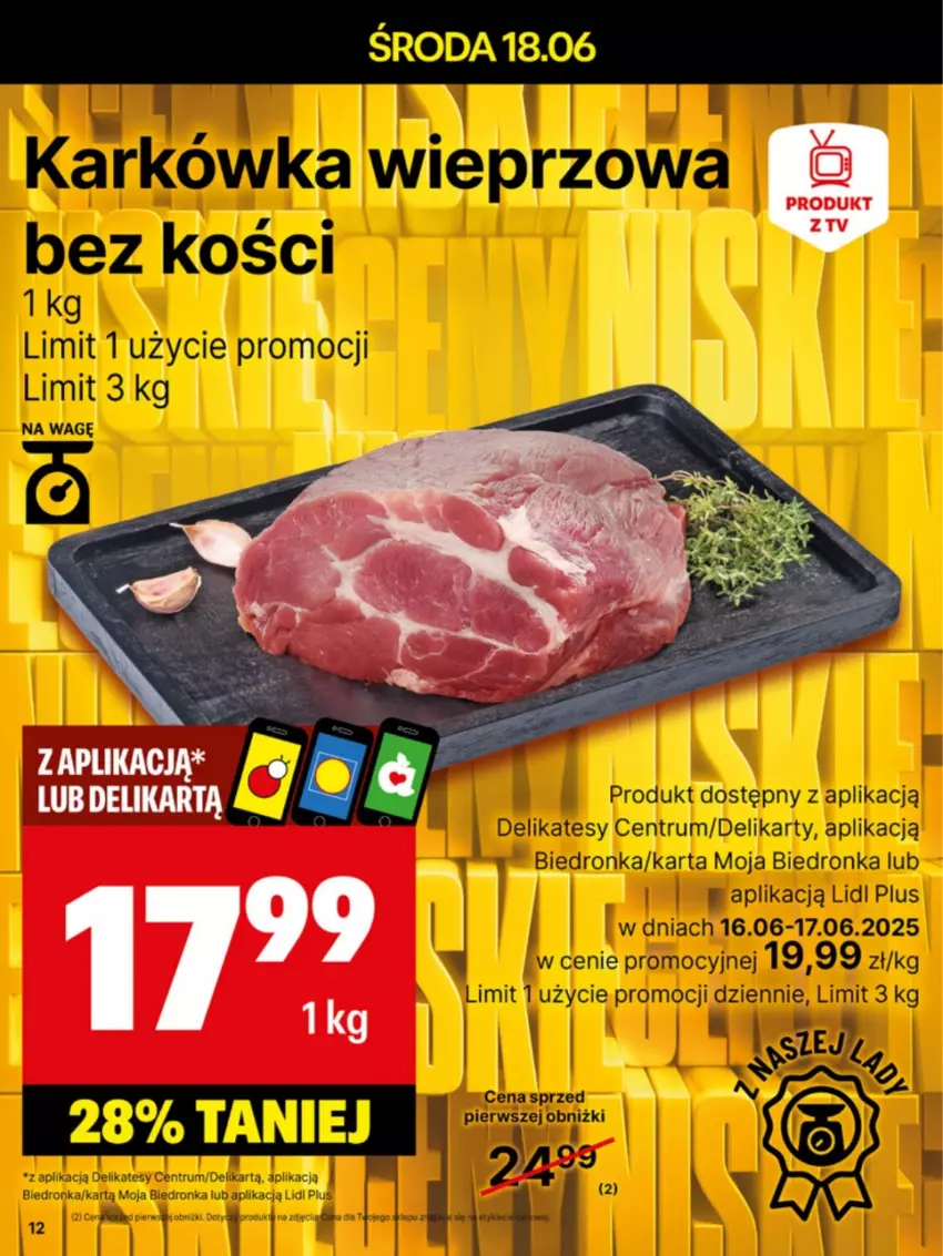 Gazetka promocyjna Delikatesy Centrum - Franczyza DC25 Poniedziałek - ważna 16.06 do 22.06.2025 - strona 12