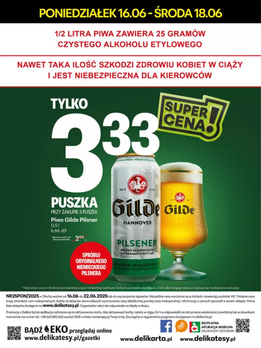 Gazetka promocyjna Delikatesy Centrum - Franczyza DC25 Poniedziałek - ważna 16.06 do 22.06.2025 - strona 40 - produkty: Gra, Mobil, Piec, Piwa, Piwo, Rum