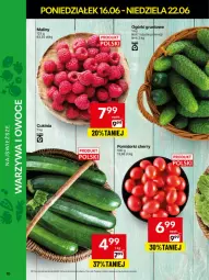 Gazetka promocyjna Delikatesy Centrum - Franczyza DC25 Poniedziałek - Gazetka - ważna od 22.06 do 22.06.2025 - strona 10 - produkty: Warzywa, Ser, Pomidorki, Warzywa i owoce, Maliny, Owoce