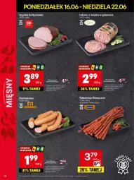 Gazetka promocyjna Delikatesy Centrum - Franczyza DC25 Poniedziałek - Gazetka - ważna od 22.06 do 22.06.2025 - strona 14 - produkty: Udziec z indyka, Rum, Udziec z indyka w galarecie, Leon, Szynka, Kabanos, Gala