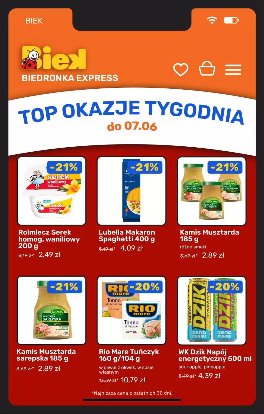 Gazetka promocyjna Biedronka - Gazetka - ważna 05.06 do 12.06.2026 - strona 3 - produkty: Chrzan, Kamis, LG, Mus
