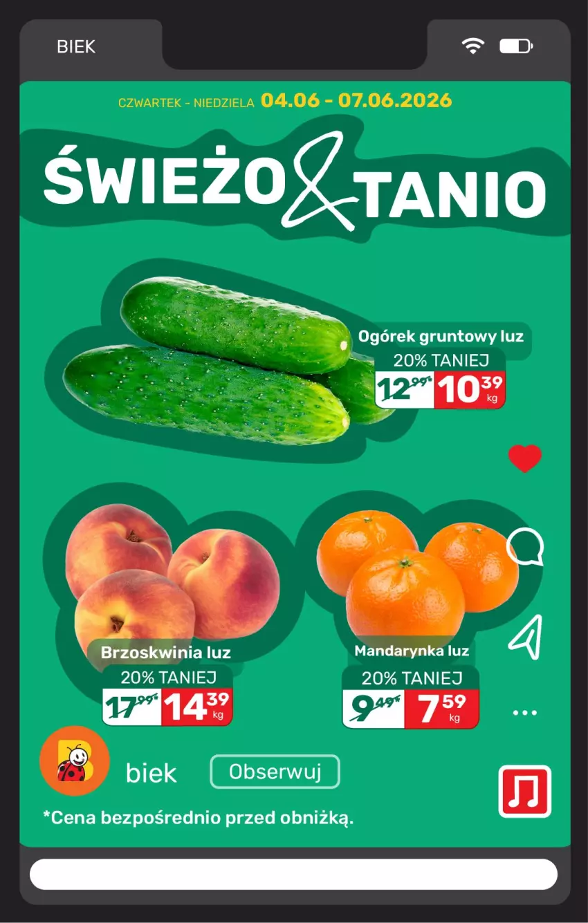 Gazetka promocyjna Biedronka - Gazetka - ważna 05.06 do 12.06.2026 - strona 6 - produkty: Grunt, Ogórek, Sezam