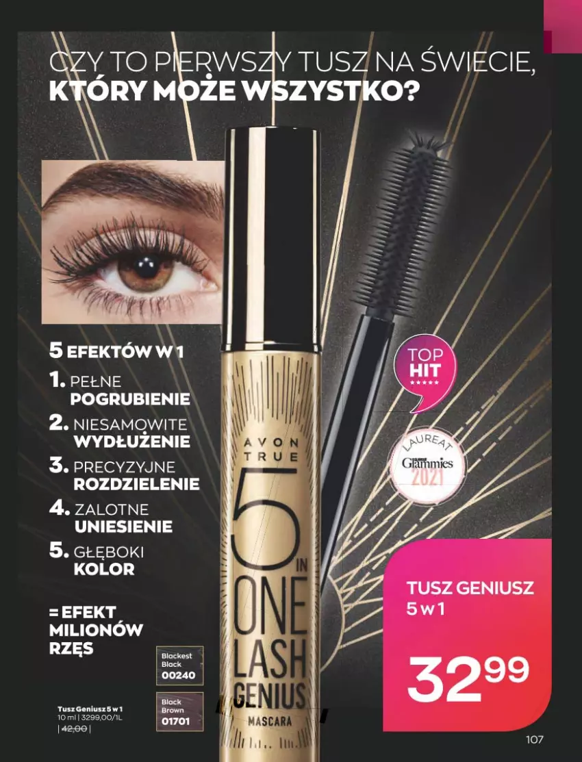 Gazetka promocyjna Avon - Katalog Avon 2/2023 kampania luty - ważna 01.02 do 28.02.2023 - strona 107 - produkty: Lack, Lion, Tusz