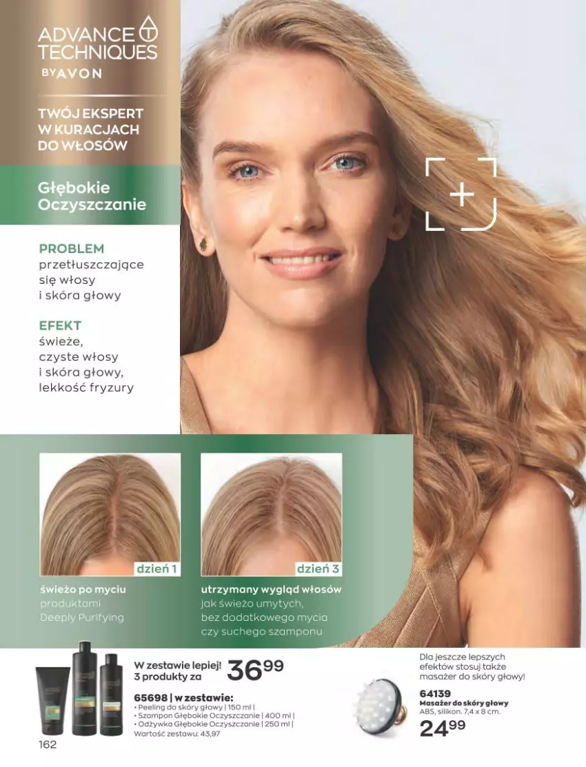 Gazetka promocyjna Avon - Katalog Avon 2/2023 kampania luty - ważna 01.02 do 28.02.2023 - strona 162 - produkty: Masażer, Odżywka, Peeling, Pur, Szampon