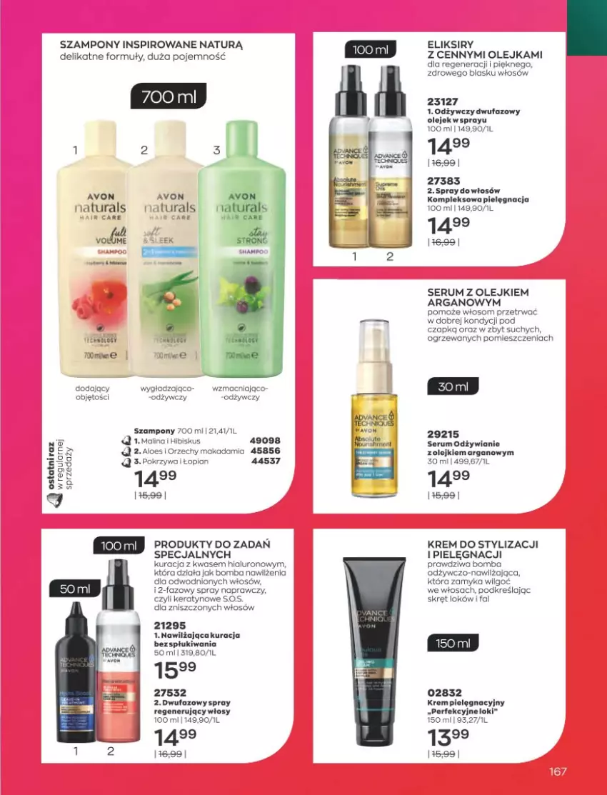 Gazetka promocyjna Avon - Katalog Avon 2/2023 kampania luty - ważna 01.02 do 28.02.2023 - strona 167 - produkty: Dada, Fa, Hibiskus, LG, Olej, Rum, Ser, Serum, Szampon