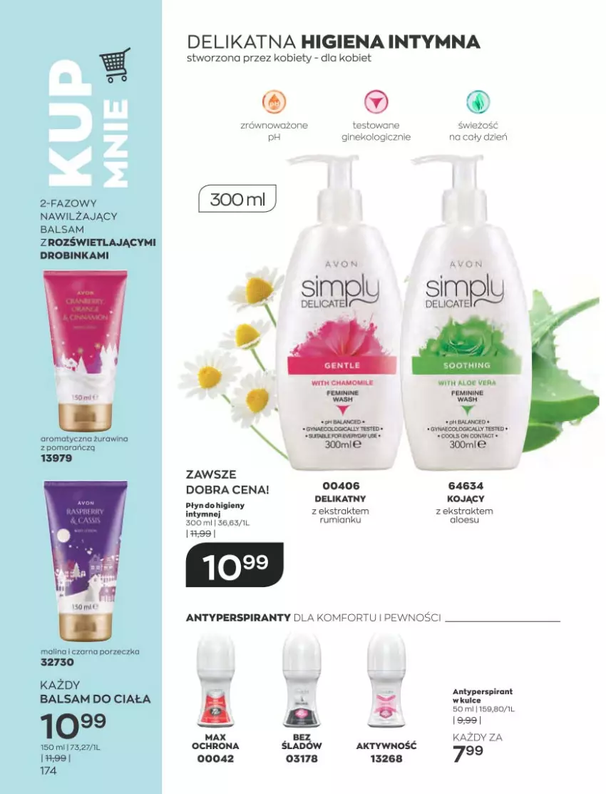 Gazetka promocyjna Avon - Katalog Avon 2/2023 kampania luty - ważna 01.02 do 28.02.2023 - strona 174 - produkty: Aloe vera, Antyperspirant, Balsam do ciała, Fa, Gin, Inka, Por, Rum