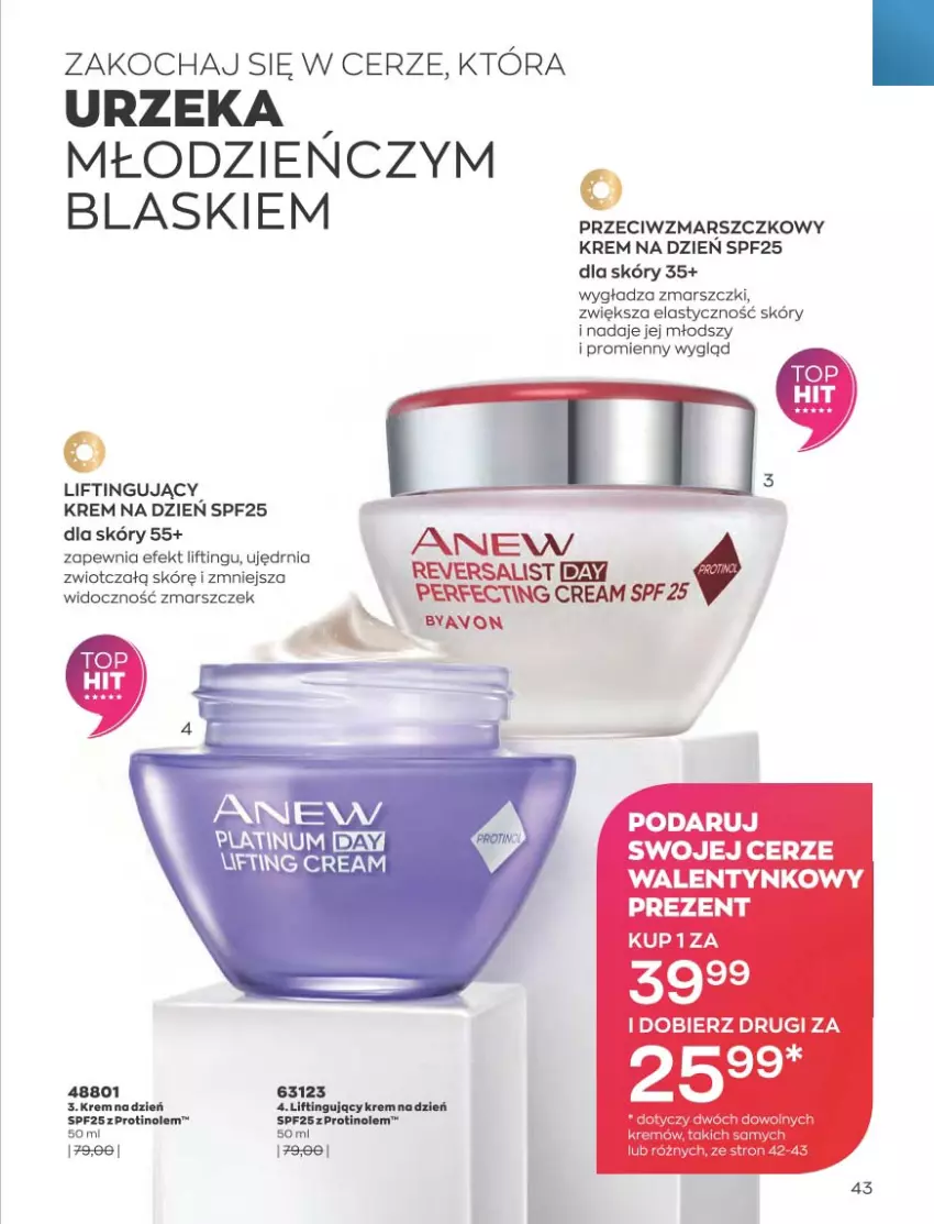 Gazetka promocyjna Avon - Katalog Avon 2/2023 kampania luty - ważna 01.02 do 28.02.2023 - strona 43 - produkty: Anew, Fa, Koc, Krem na dzień, Mars