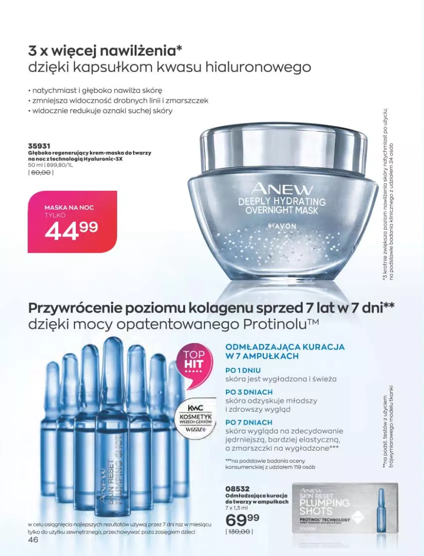 Gazetka promocyjna Avon - Katalog Avon 2/2023 kampania luty - ważna 01.02 do 28.02.2023 - strona 46 - produkty: Dzieci, Kolagen, Mars, Maska, Maska do twarzy