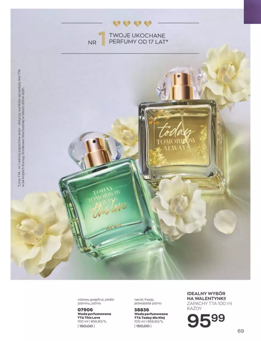 Gazetka promocyjna Avon - Katalog Avon 2/2023 kampania luty - ważna 01.02 do 28.02.2023 - strona 69 - produkty: Grejpfrut, Koc, Perfum, Woda, Woda perfumowana