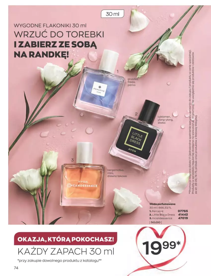 Gazetka promocyjna Avon - Katalog Avon 2/2023 kampania luty - ważna 01.02 do 28.02.2023 - strona 74 - produkty: Cyklamen, Dres, Perfum, Woda, Woda perfumowana