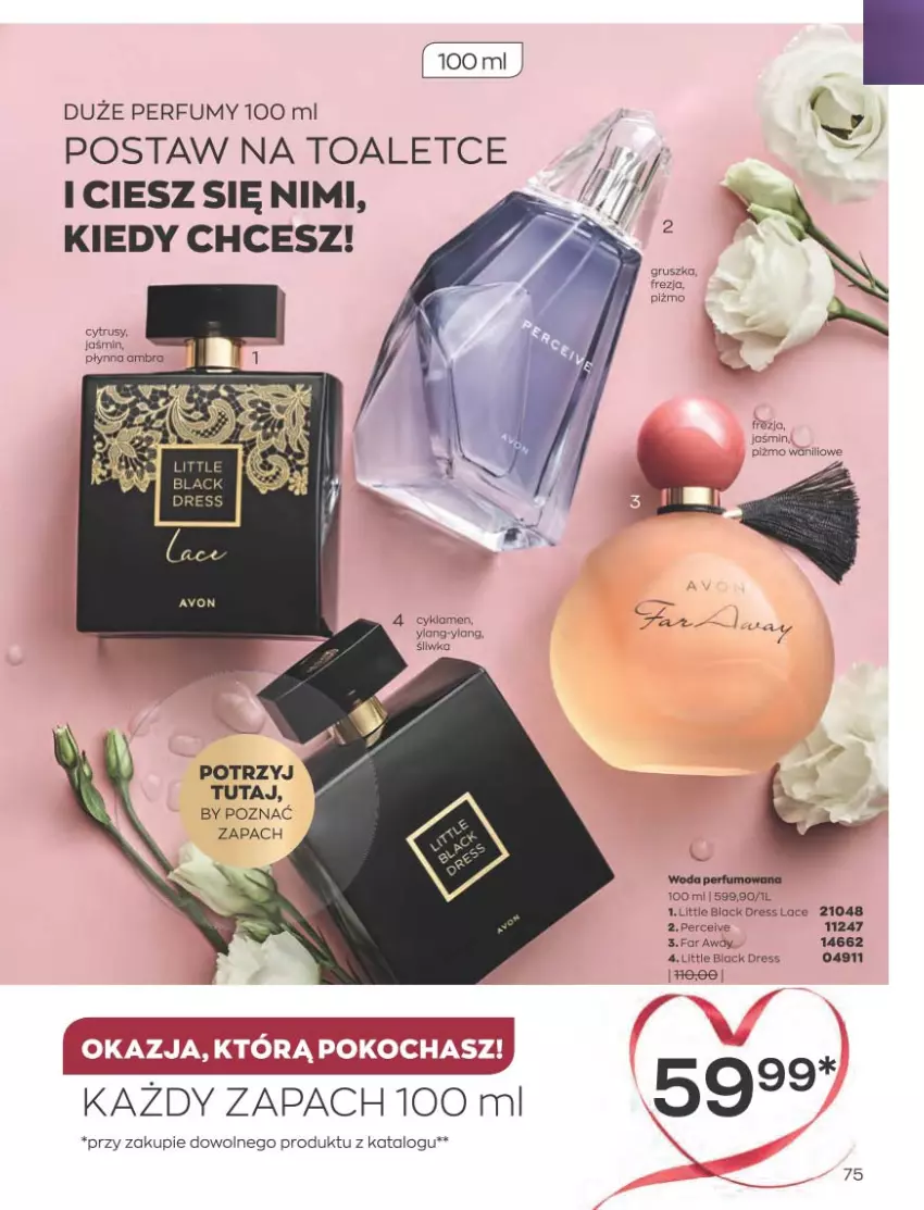 Gazetka promocyjna Avon - Katalog Avon 2/2023 kampania luty - ważna 01.02 do 28.02.2023 - strona 75 - produkty: Cyklamen, Dres, Fa, Koc, Lack, Perfum