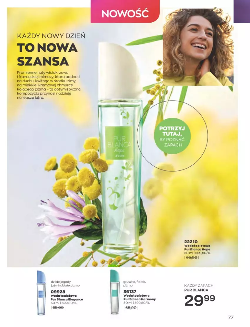 Gazetka promocyjna Avon - Katalog Avon 2/2023 kampania luty - ważna 01.02 do 28.02.2023 - strona 77 - produkty: Jagody, LEGO, Nuty, Pur, Woda, Woda toaletowa