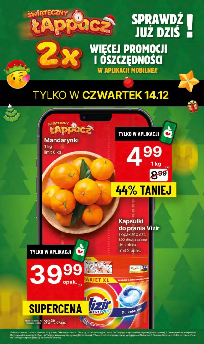 Gazetka promocyjna Delikatesy Centrum - NOWA GAZETKA Delikatesy Centrum od 14 grudnia! 14-26.12.2023 - ważna 14.12 do 26.12.2023 - strona 6 - produkty: Kapsułki do prania, Mandarynki, Rum, Vizir