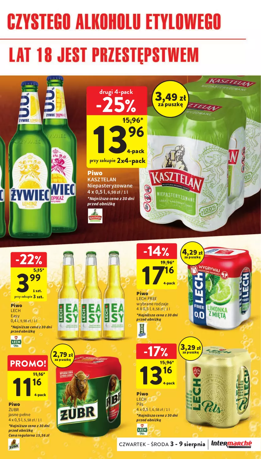 Gazetka promocyjna Intermarche - Gazetka Intermarche - ważna 03.08 do 09.09.2023 - strona 12 - produkty: Kasztelan, Piwo