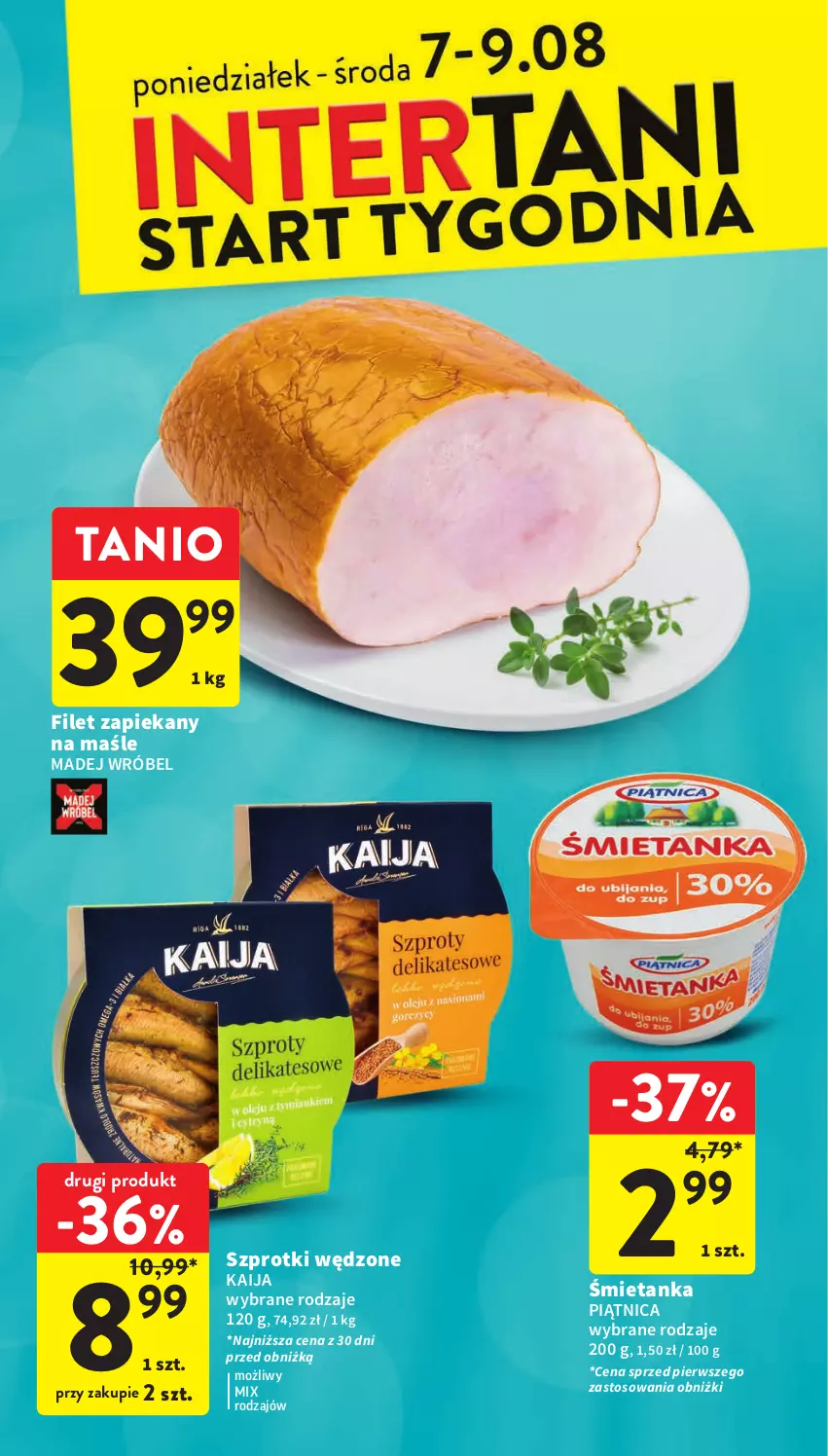 Gazetka promocyjna Intermarche - Gazetka Intermarche - ważna 03.08 do 09.09.2023 - strona 39 - produkty: Madej Wróbel, Piątnica, Szprot