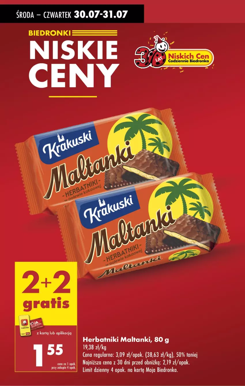 Gazetka promocyjna Biedronka - Od Czwartku - ważna 31.07 do 06.08.2025 - strona 19 - produkty: Herbatniki