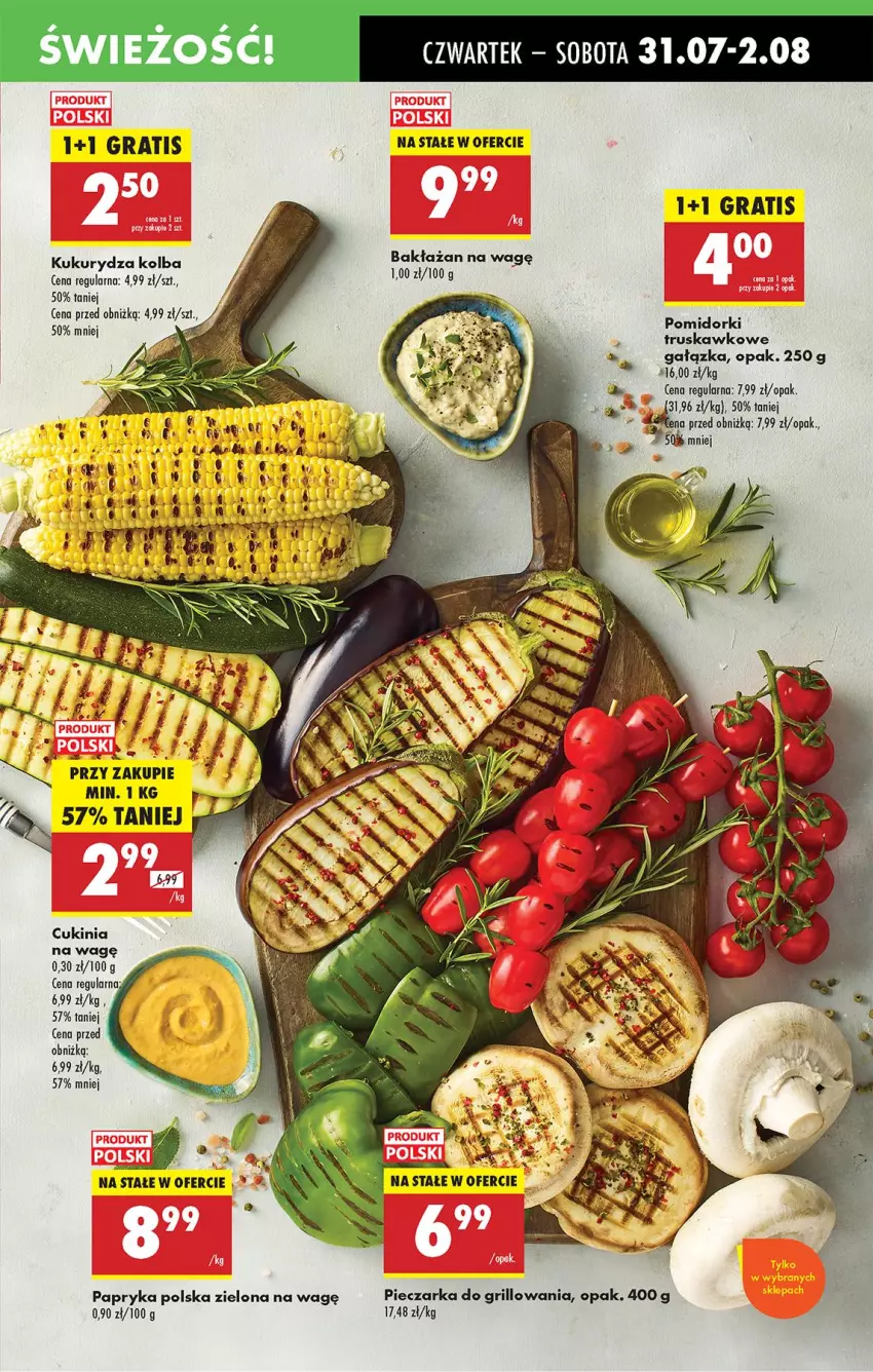 Gazetka promocyjna Biedronka - Od Czwartku - ważna 31.07 do 06.08.2025 - strona 29 - produkty: Gra, Grill, Kukurydza, Papryka, Piec, Pieczarka