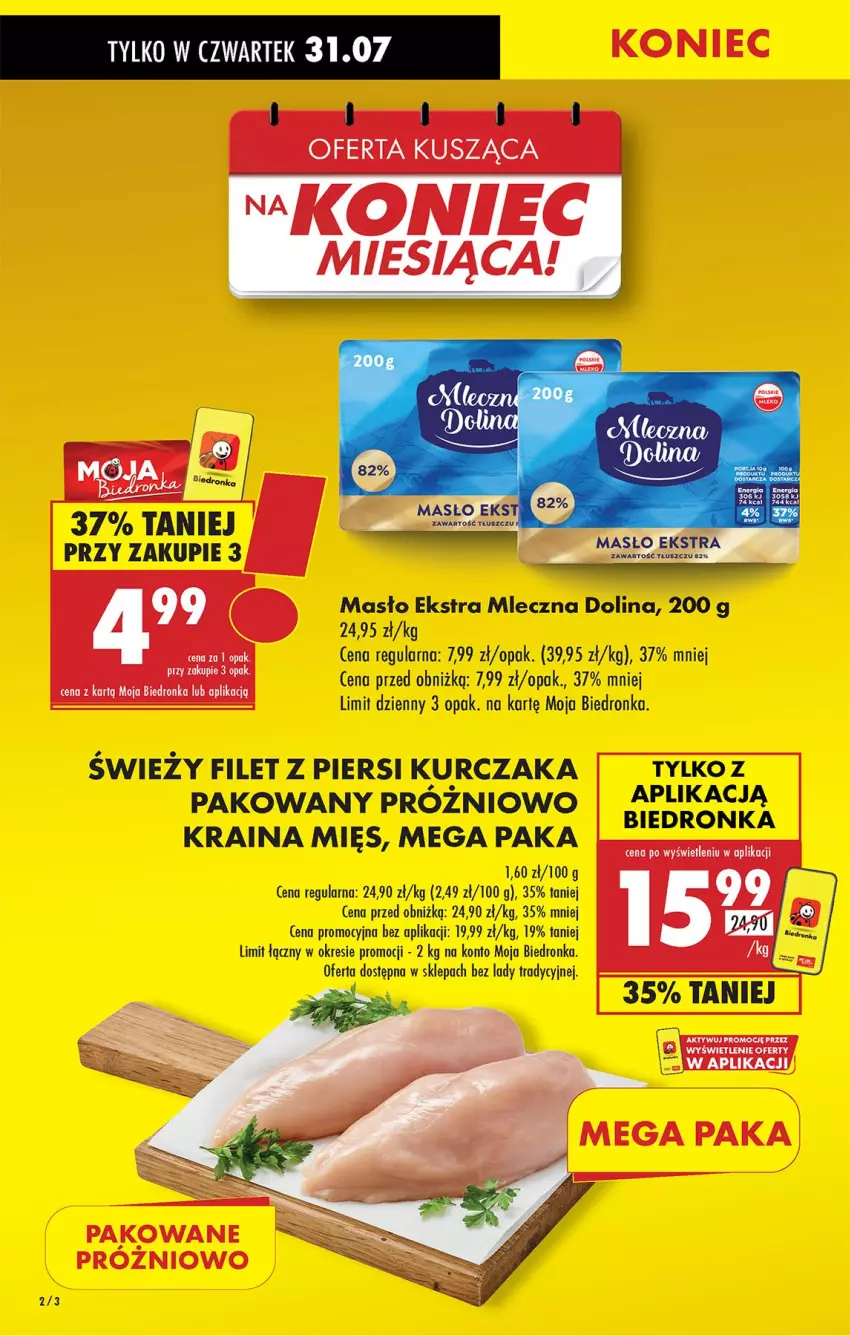 Gazetka promocyjna Biedronka - Od Czwartku - ważna 31.07 do 06.08.2025 - strona 4 - produkty: Filet z piersi kurczaka, Kurczak, Masło