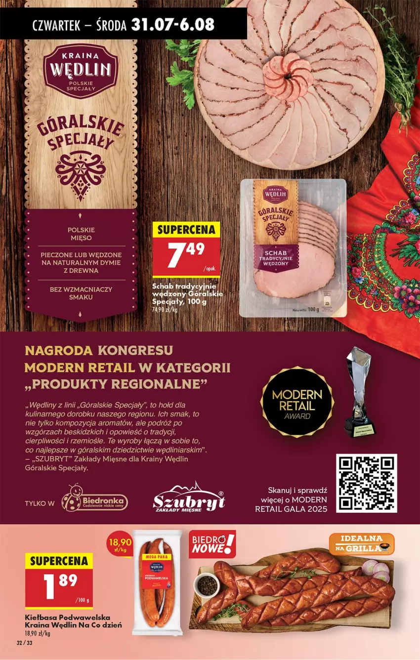 Gazetka promocyjna Biedronka - Od Czwartku - ważna 31.07 do 06.08.2025 - strona 44 - produkty: Beskidzki, Brit, Gala, Gres, Kiełbasa, Kiełbasa podwawelska, Mięso, Piec, Szubryt, Wawel