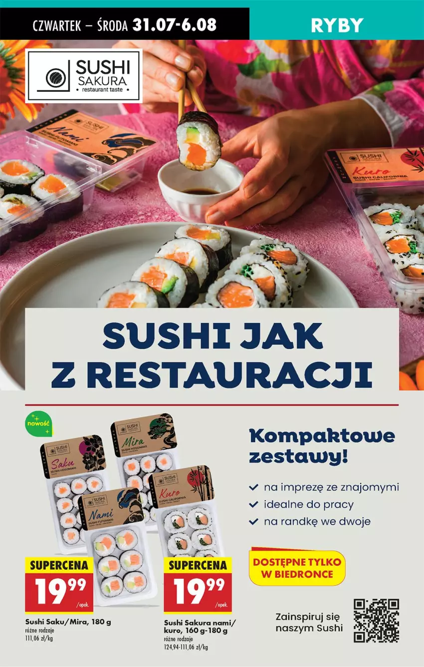 Gazetka promocyjna Biedronka - Od Czwartku - ważna 31.07 do 06.08.2025 - strona 48 - produkty: Sushi