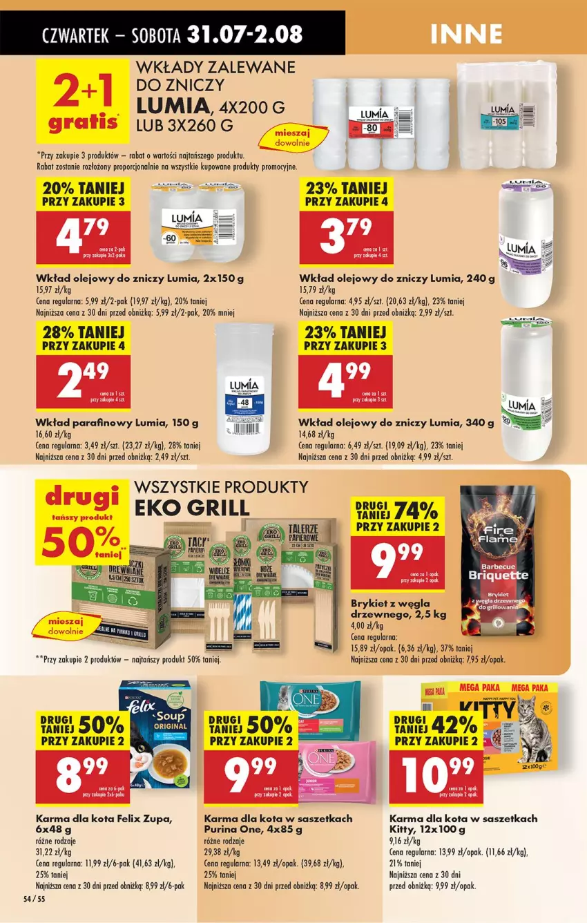 Gazetka promocyjna Biedronka - Od Czwartku - ważna 31.07 do 06.08.2025 - strona 72 - produkty: Fa, Felix, Gra, Grill, Leon, Olej, Por, Pur, Purina, Wkład olejowy, Znicz, Zupa