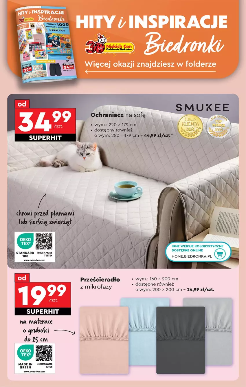 Gazetka promocyjna Biedronka - Od Czwartku - ważna 31.07 do 06.08.2025 - strona 74 - produkty: Fa, Materac, Prześcieradło, Tera