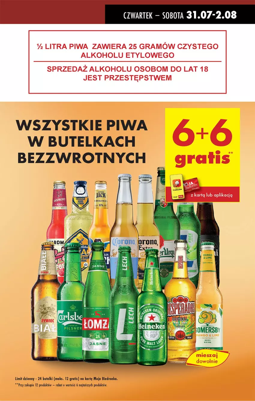 Gazetka promocyjna Biedronka - Od Czwartku - ważna 31.07 do 06.08.2025 - strona 9 - produkty: Fa, Gin, Gra, Mango, Piwa