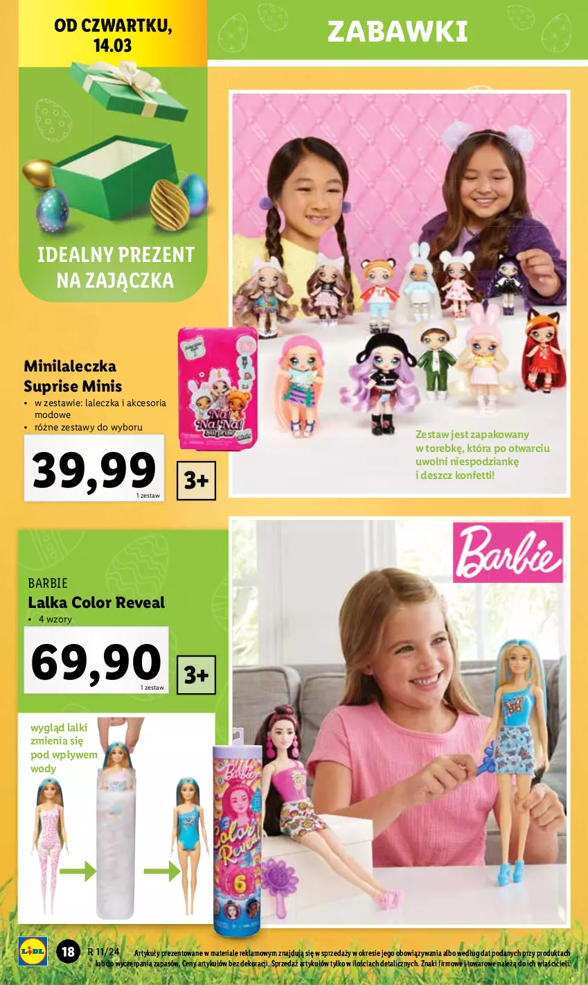 Gazetka promocyjna Lidl - GAZETKA - ważna 11.03 do 16.03.2024 - strona 20 - produkty: Barbie, Lalka