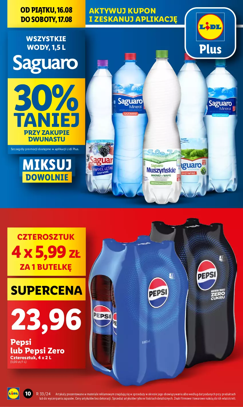 Gazetka promocyjna Lidl - GAZETKA - ważna 16.08 do 17.08.2024 - strona 10 - produkty: Pepsi