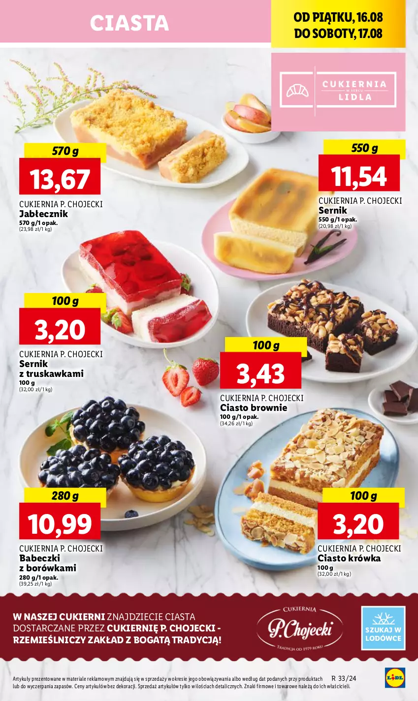 Gazetka promocyjna Lidl - GAZETKA - ważna 16.08 do 17.08.2024 - strona 35 - produkty: Babeczki, Borówka, Brownie, Cukier, Dzieci, Ser