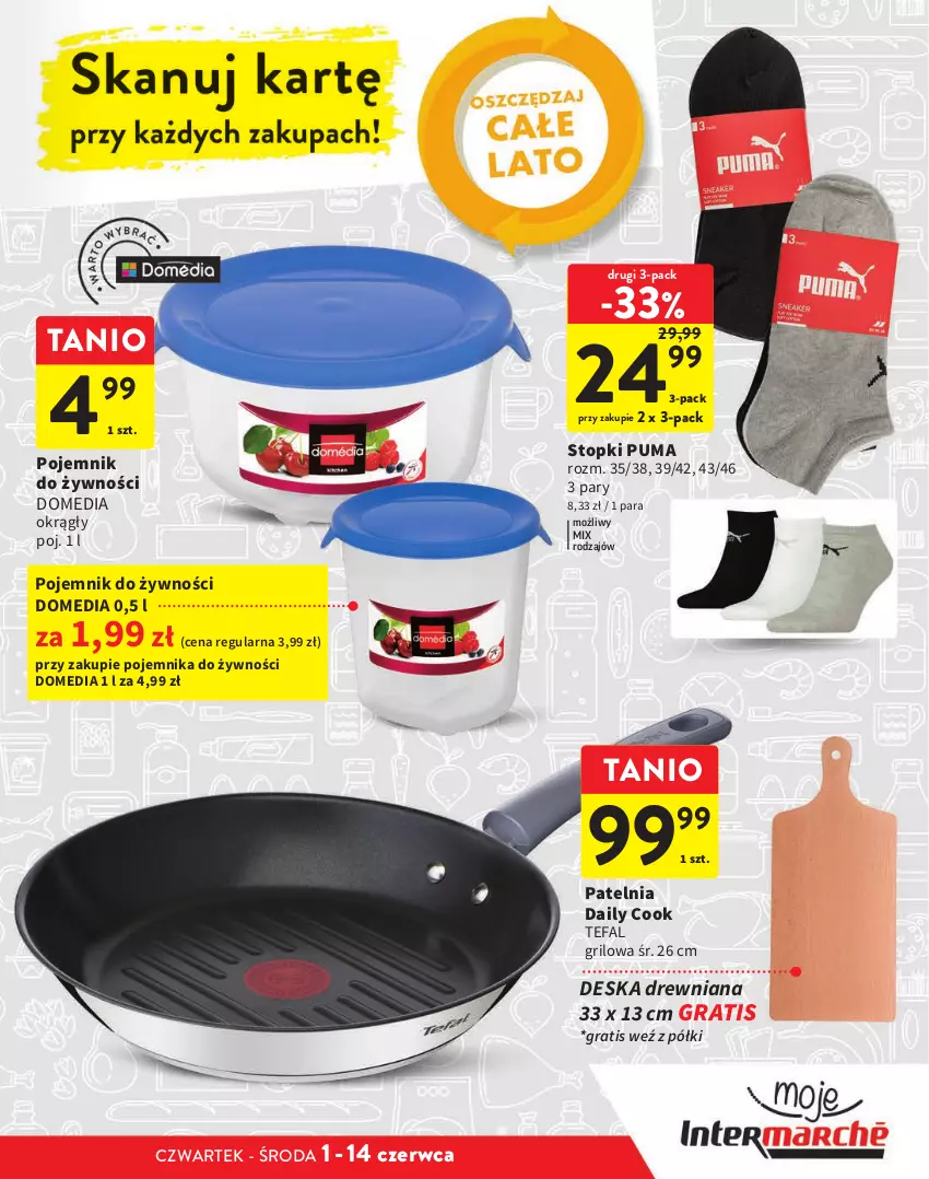 Gazetka promocyjna Intermarche - katalog - ważna 01.06 do 14.06.2023 - strona 23 - produkty: Fa, Gra, Patelnia, Pojemnik, Puma, Tefal, Top