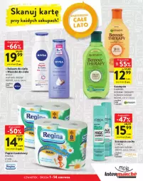 Gazetka promocyjna Intermarche - katalog - Gazetka - ważna od 14.06 do 14.06.2023 - strona 21 - produkty: Gin, Papier, Balsam do ciała, Mleczko do ciała, Papier toaletowy, L’Oréal, Mleczko, Rolki, Szampon, Garnier, Nivea