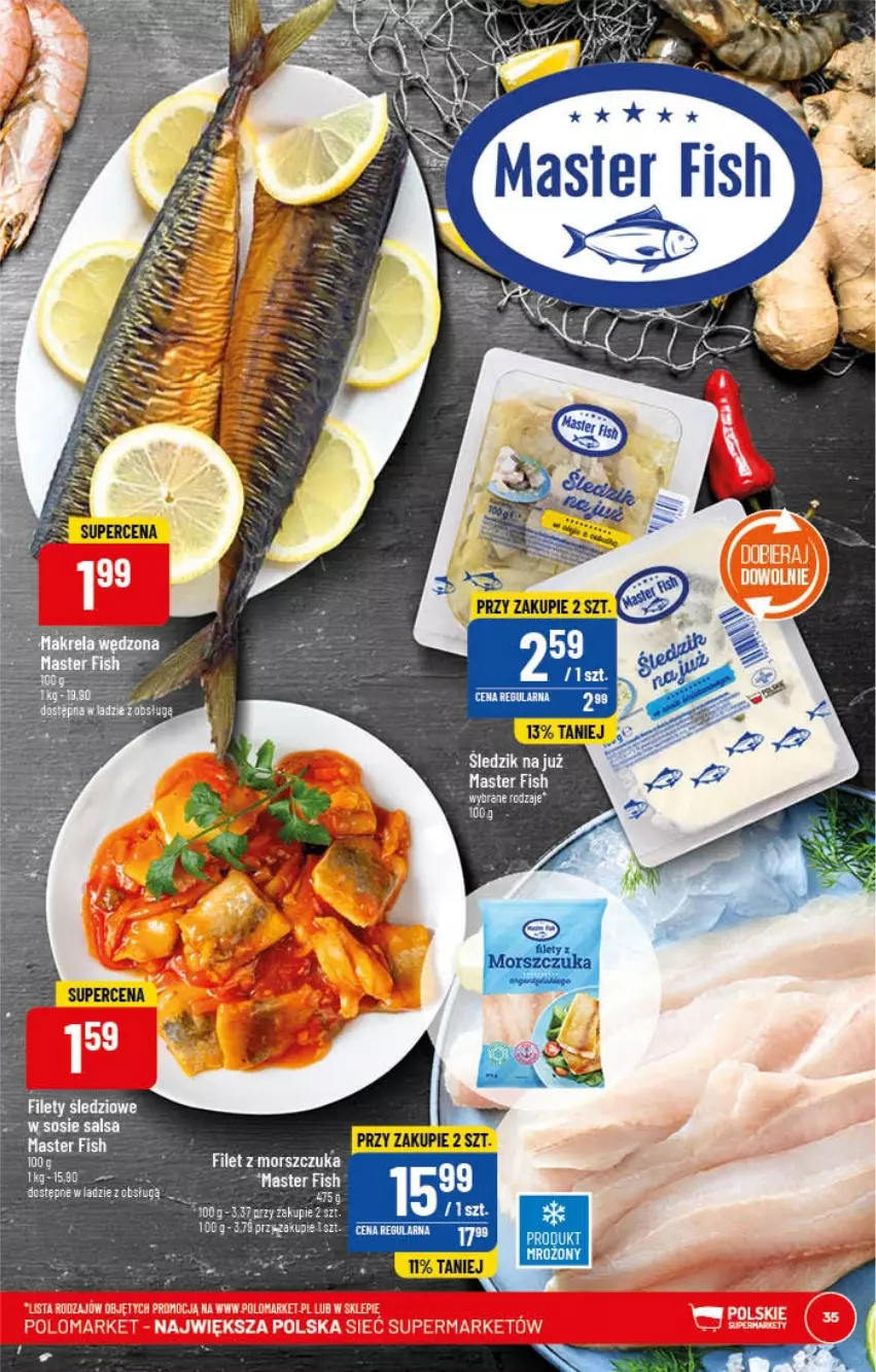 Gazetka promocyjna PoloMarket - Gazetka pomocyjna - ważna 08.02 do 14.02.2023 - strona 35 - produkty: Filet z morszczuka, LG, Salsa, Sos