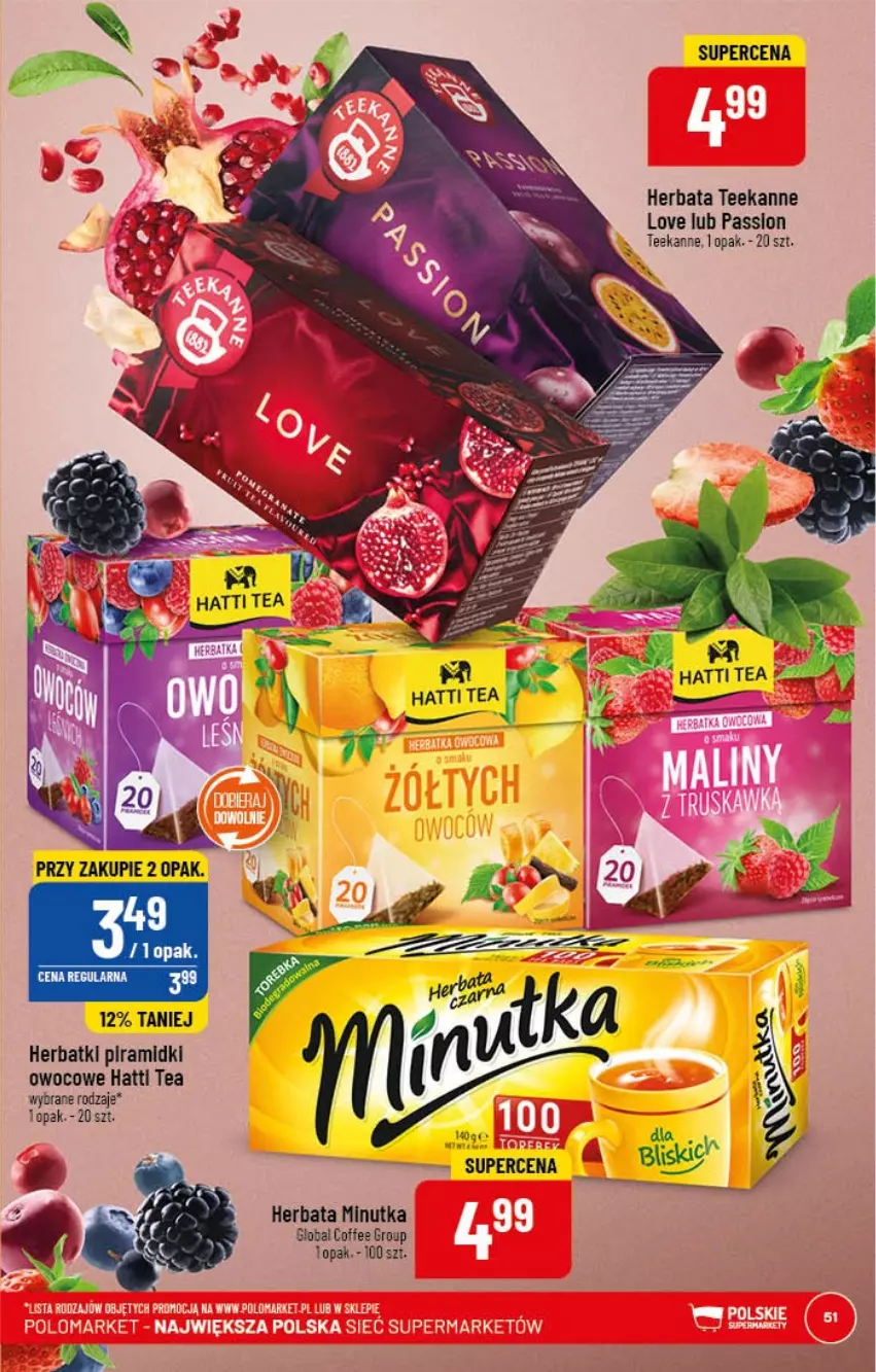 Gazetka promocyjna PoloMarket - Gazetka pomocyjna - ważna 08.02 do 14.02.2023 - strona 51 - produkty: Herbata, Teekanne