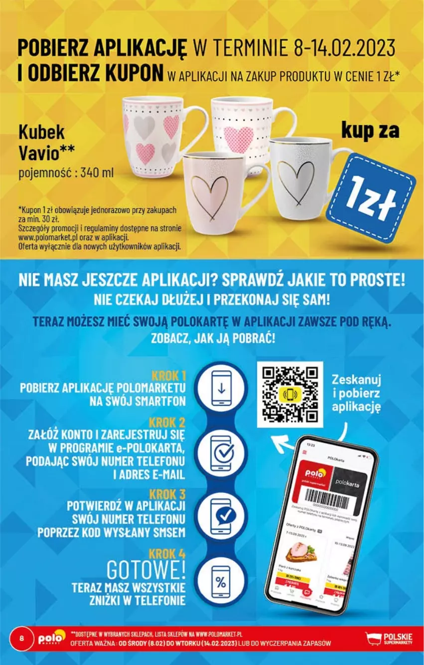 Gazetka promocyjna PoloMarket - Gazetka pomocyjna - ważna 08.02 do 14.02.2023 - strona 8 - produkty: Kubek, Tera