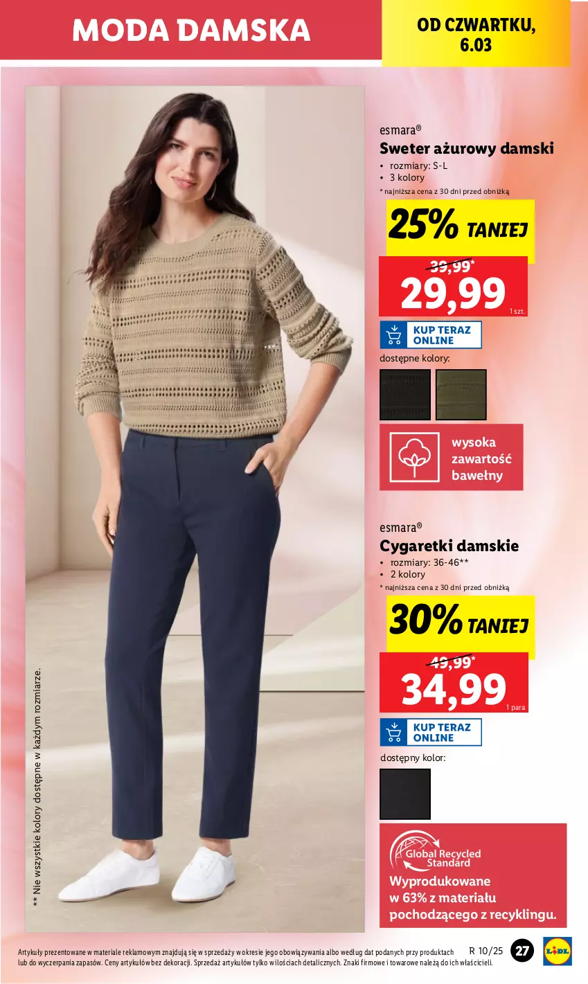 Gazetka promocyjna Lidl - GAZETKA - ważna 03.03 do 08.03.2025 - strona 27 - produkty: Moda, Sok, Sweter