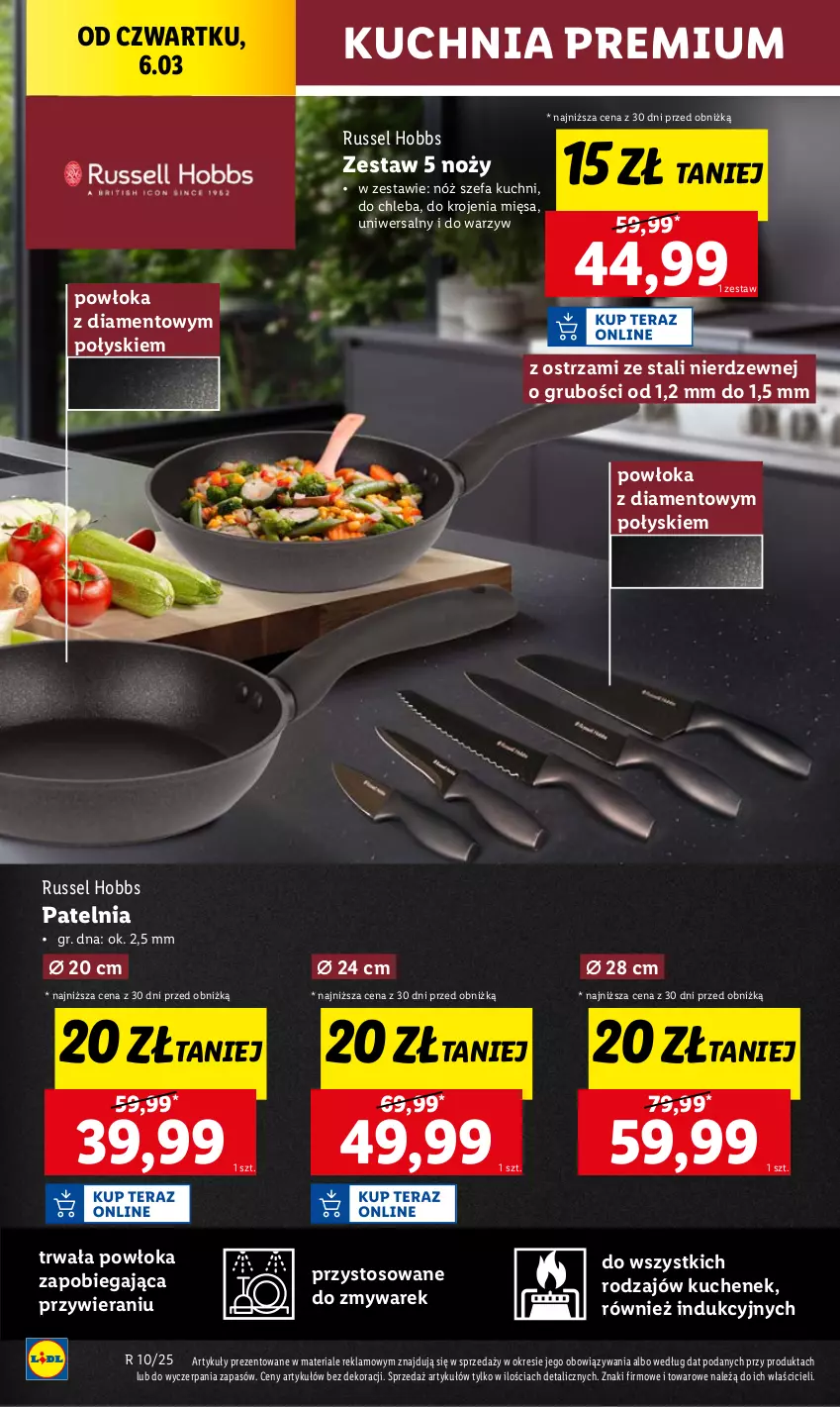 Gazetka promocyjna Lidl - GAZETKA - ważna 03.03 do 08.03.2025 - strona 38 - produkty: Chleb, Fa, Kuchnia, Noż, Nóż szefa kuchni, Patelnia