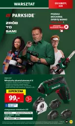 Gazetka promocyjna Lidl - GAZETKA - Gazetka - ważna od 08.03 do 08.03.2025 - strona 45 - produkty: Parkside, Przewód, Tarka, Wkręt, Moda, Wkrętarka, Akumulator