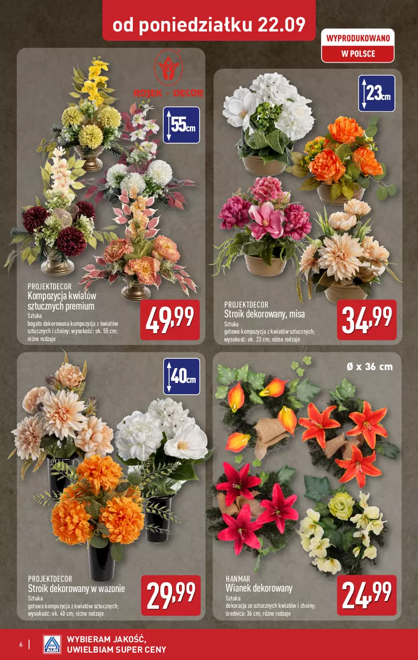 Gazetka promocyjna Aldi - Artykuły przemysłowe i tekstylia - ważna 22.09 do 27.09.2025 - strona 6 - produkty: Sok, Wazon