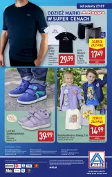 Gazetka promocyjna Aldi - Artykuły przemysłowe i tekstylia - Gazetka - ważna od 27.09 do 27.09.2025 - strona 15 - produkty: Ser, Por, Sneakersy, Kosz, O nas, T-shirt, Koszulka, Wełna, Dzieci, Biuro, Bokserki