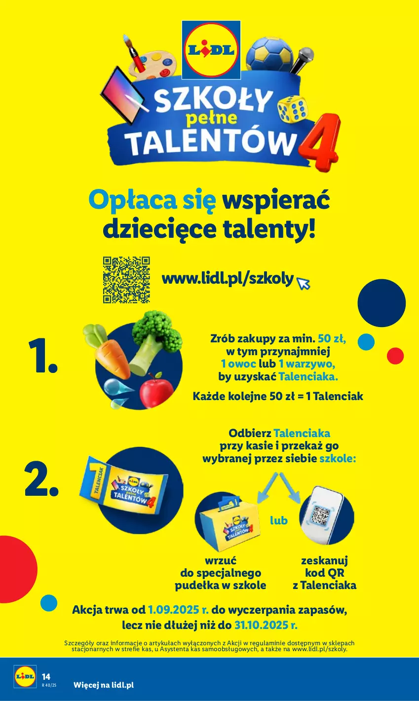 Gazetka promocyjna Lidl - GAZETKA - ważna 29.09 do 01.10.2025 - strona 14 - produkty: Dzieci, Olej