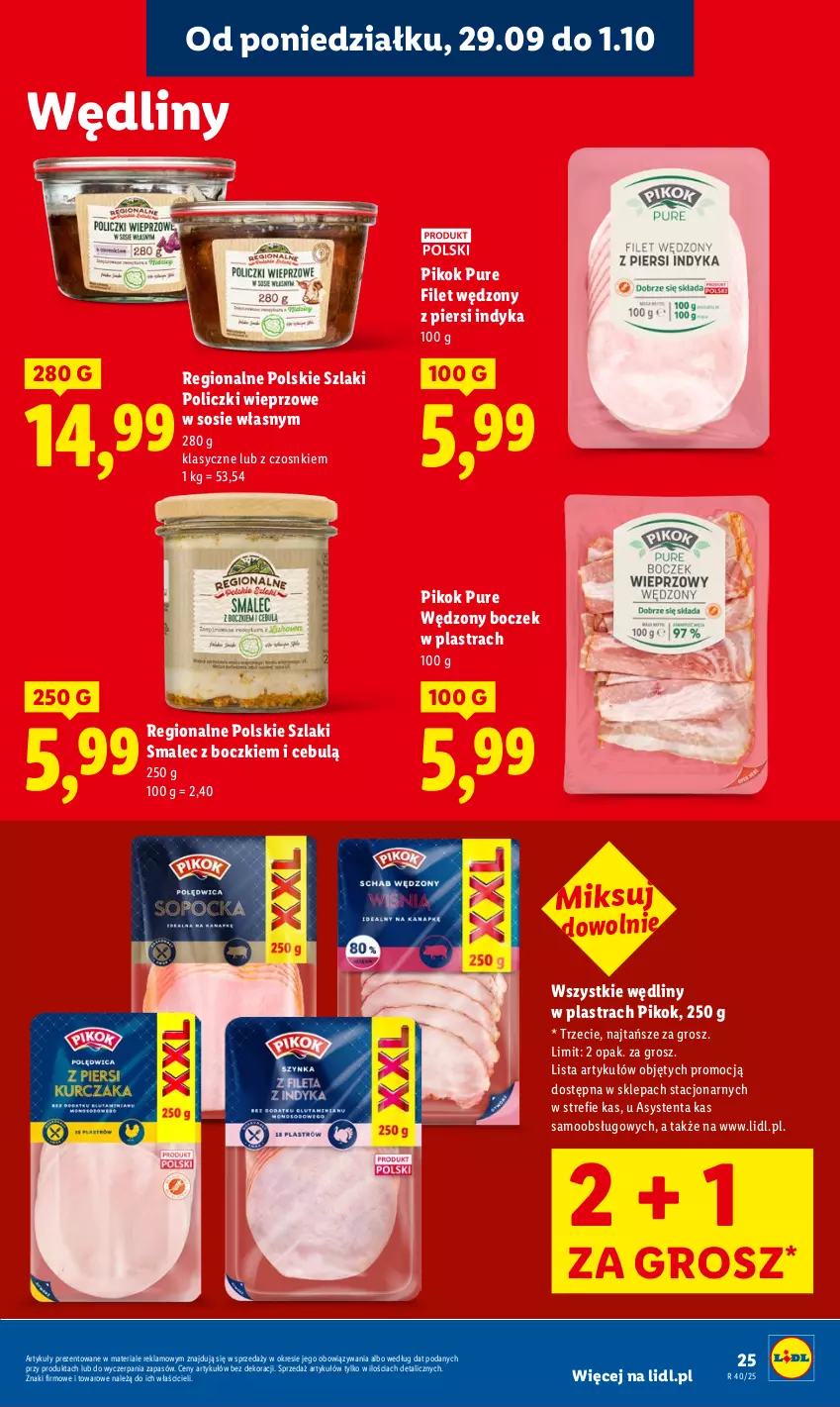 Gazetka promocyjna Lidl - GAZETKA - ważna 29.09 do 01.10.2025 - strona 29 - produkty: Boczek, PIKOK, Pur, Smalec, Sos
