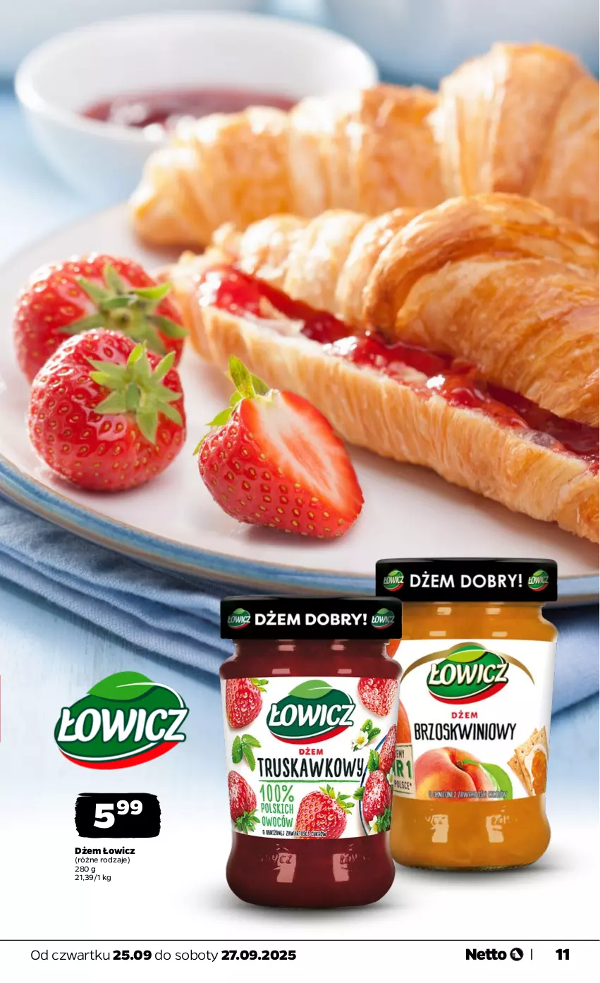 Gazetka promocyjna Netto - Od Czwartku - ważna 25.09 do 27.09.2025 - strona 11 - produkty: Dżem