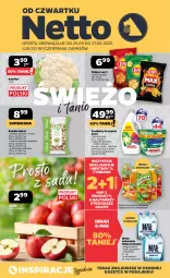 Gazetka promocyjna Netto - Od Czwartku - Gazetka - ważna od 27.09 do 27.09.2025 - strona 1 - produkty: Pistacje, Kalafior, Nałęczowianka, Sok, Gra, Chipsy, Napoje, Tera, Tymbark, Woda mineralna, Ariel, Kapsułki do prania, Woda, Lay’s, Mieszanka bakaliowa, Nektar